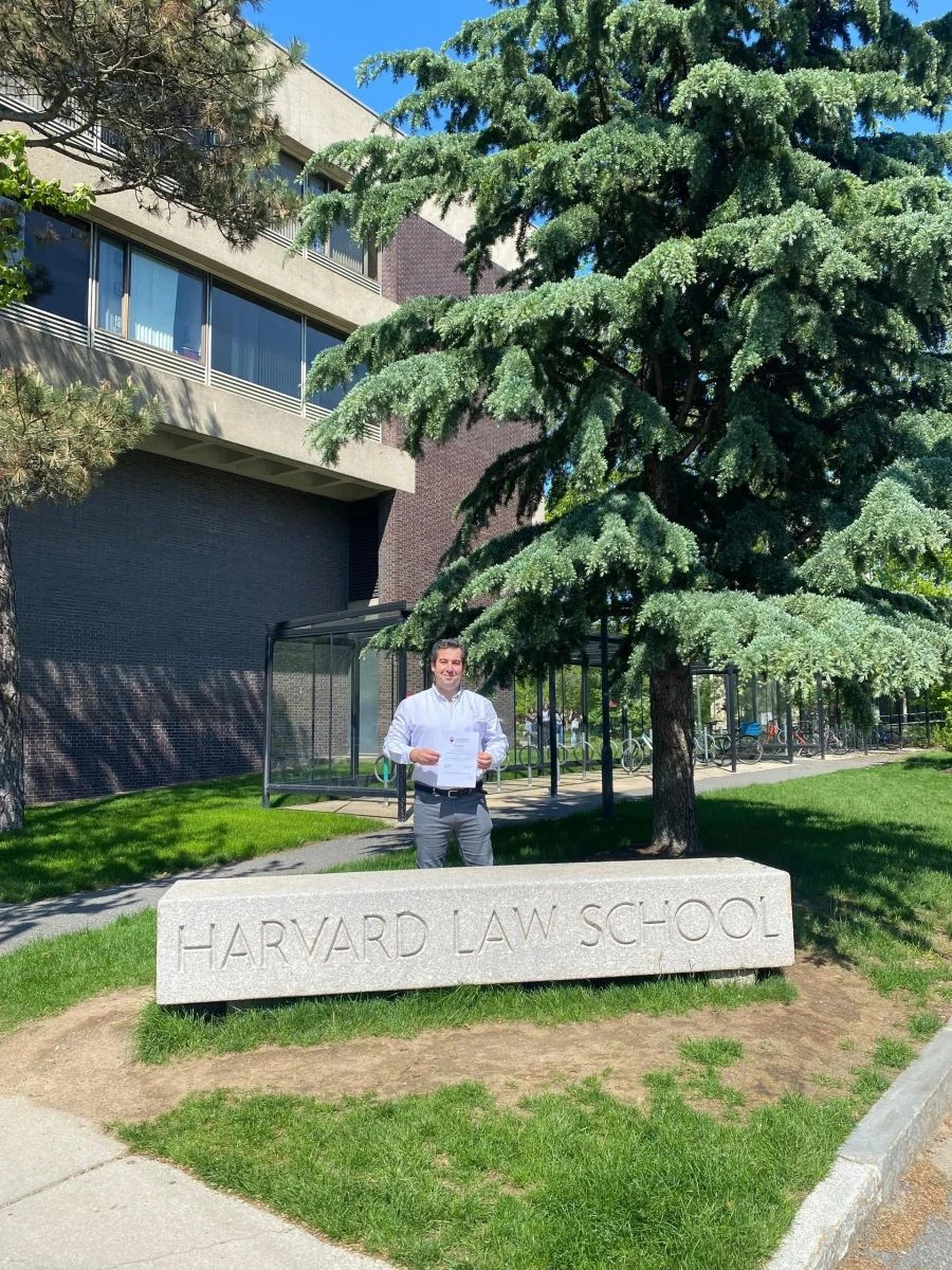 Carlos Cuadrado durante su estancia formativa en Harvard